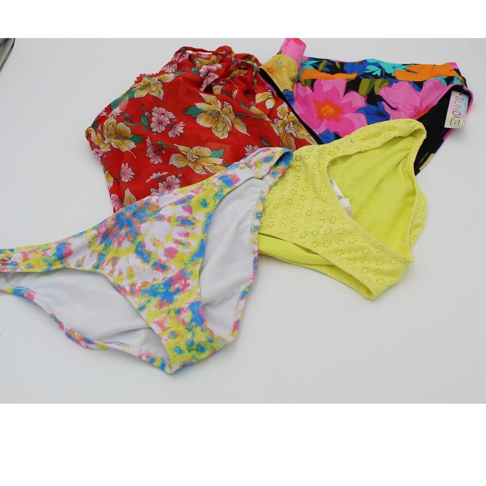 Liquidation Swimsuit Lot 4 Bikini Bottoms Cover Up Jessica Simpson Size XL NEW